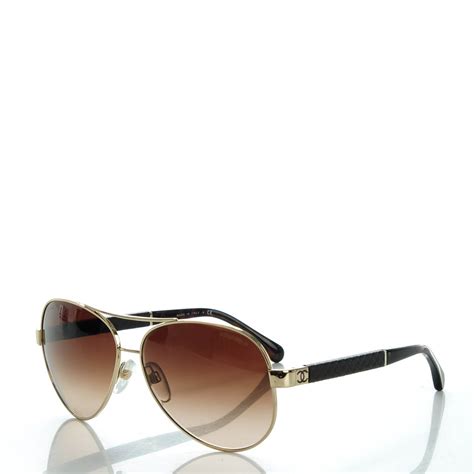 chanel 4195 q sunglasses|CHANEL Lambskin Quilted CC Aviator Sunglasses .